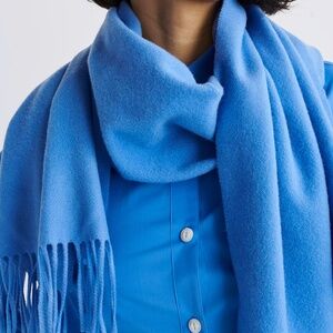 Rag & Bone Addison Skinny Scarf – Wool Blue